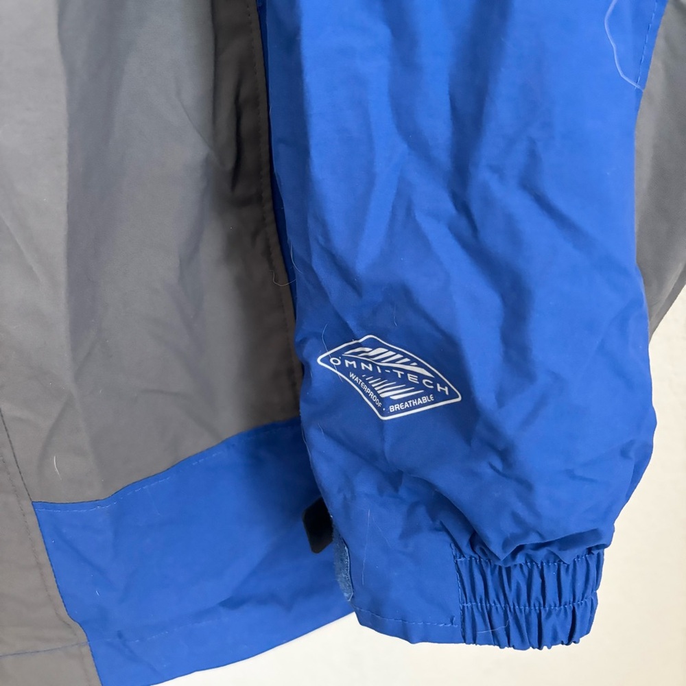 Columbia Men’s XL Waterproof Rain Jacket Blue Gray Outdoor Shell - Picture 7 of 16